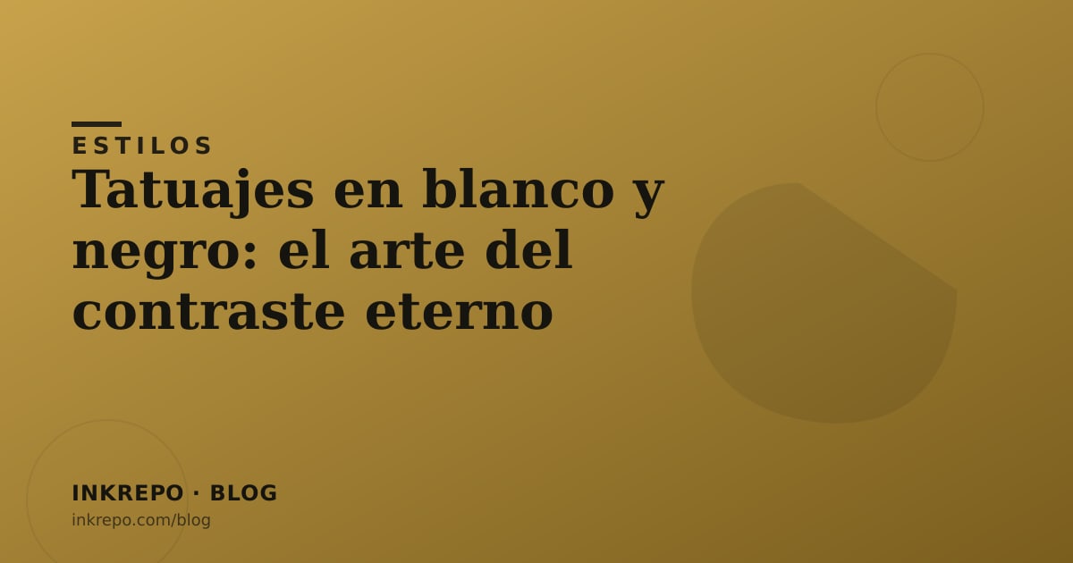 Tatuajes en blanco y negro: el arte del contraste eterno