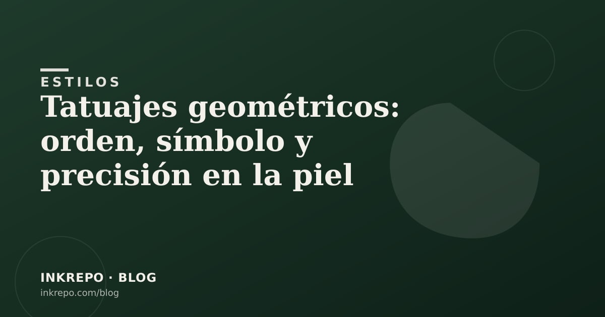 Tatuajes geométricos: orden, símbolo y precisión en la piel