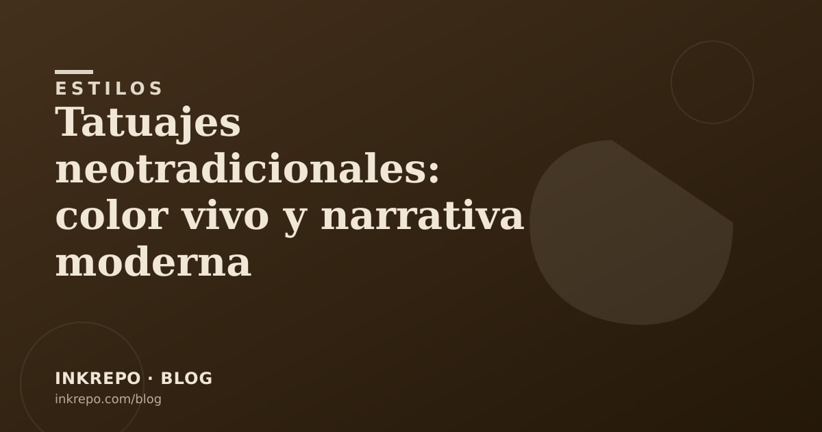 Tatuajes neotradicionales: color vivo y narrativa moderna