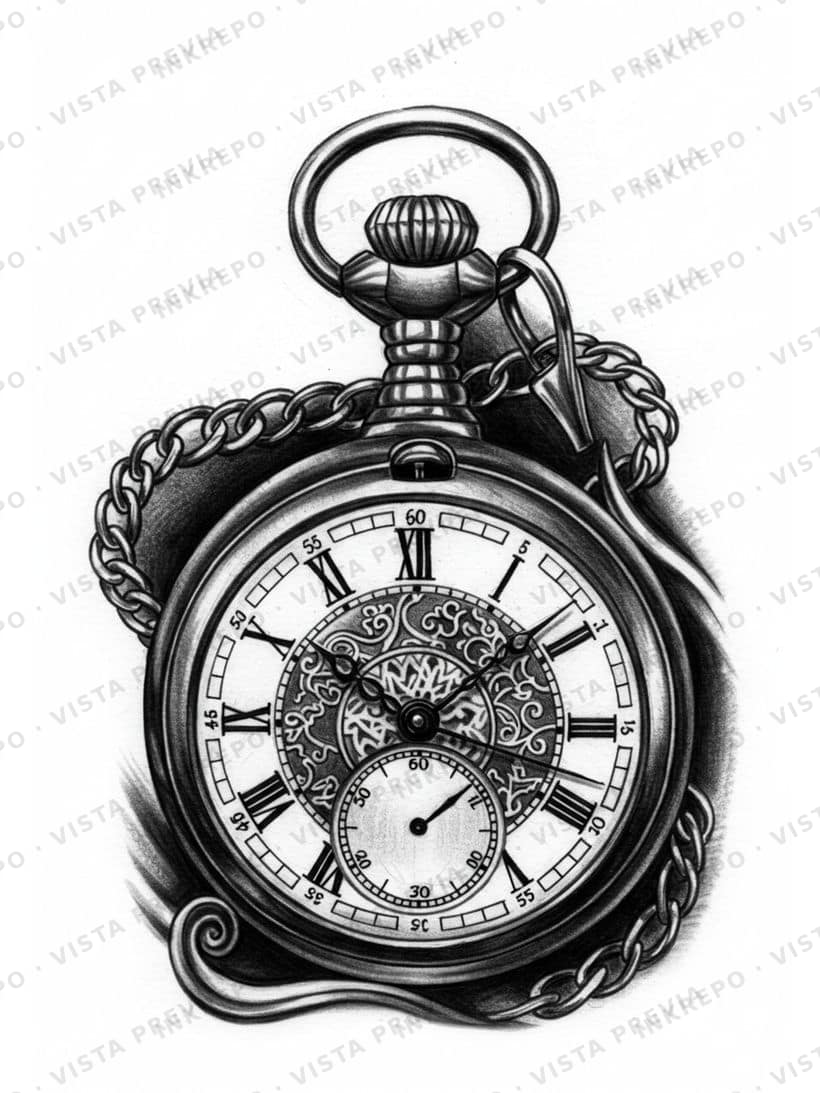Reloj Detenido Negro
