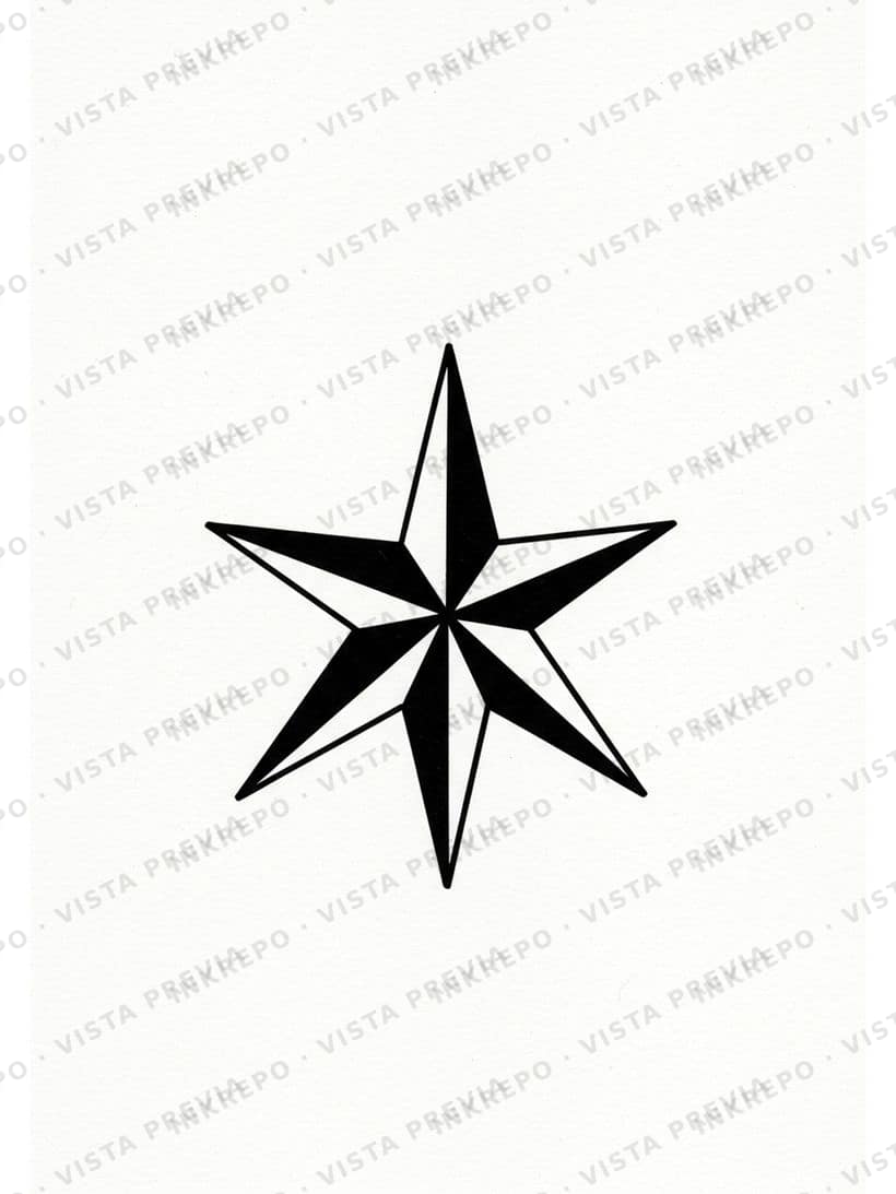 Estrella Náutica Negro