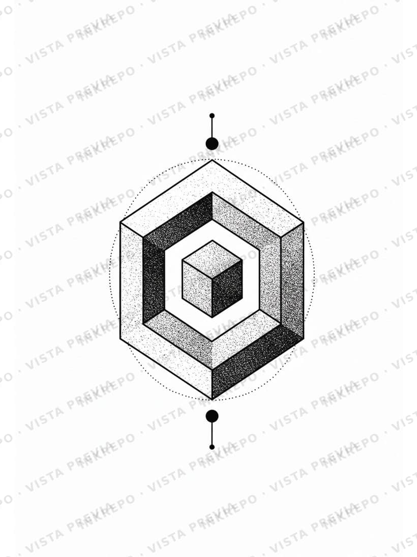 Cubo Imposible de Tinta