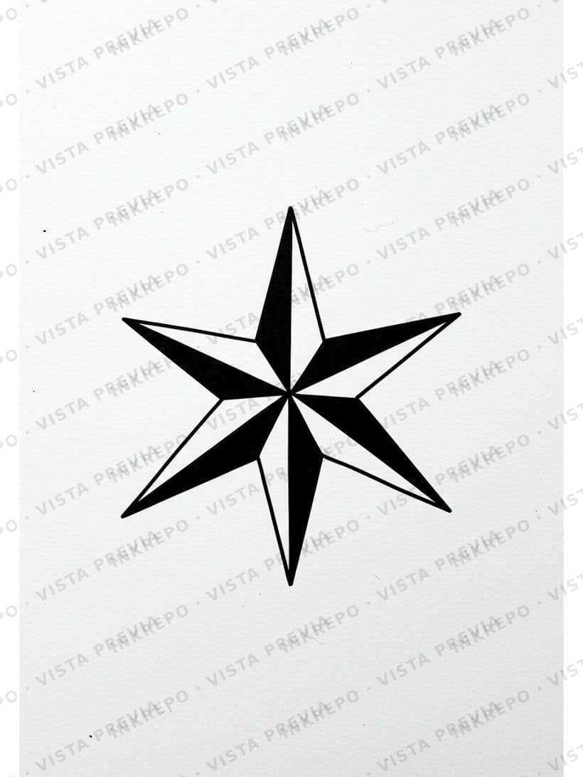 Estrella Náutica Negro