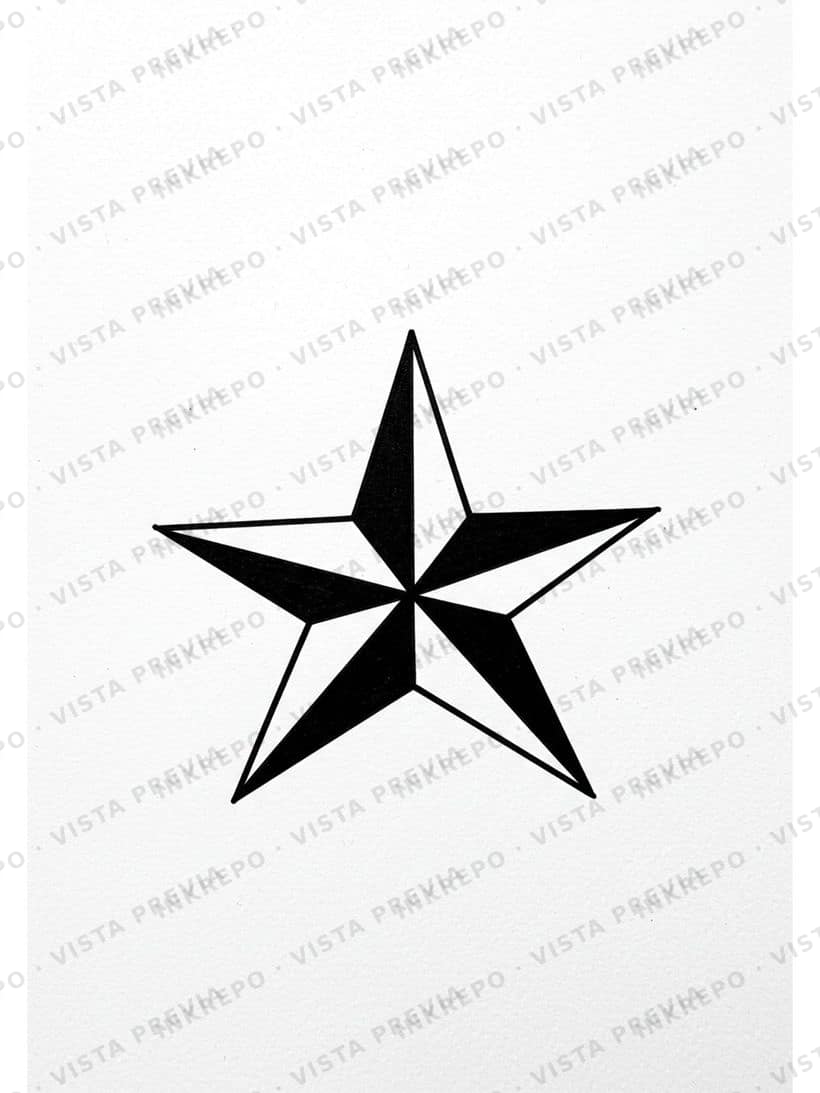 Estrella Náutica Negro