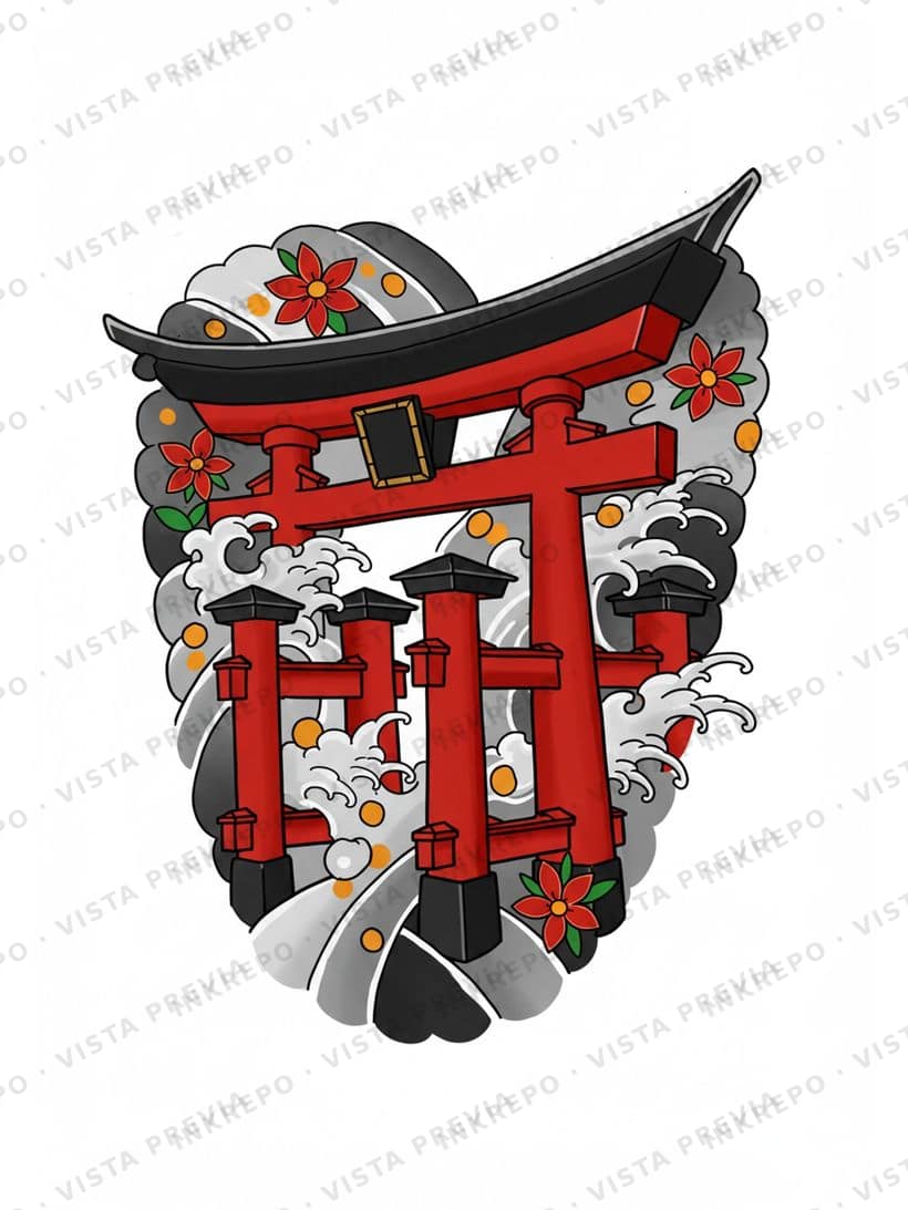 Torii Rojo Negro