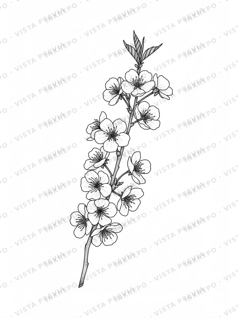 Flor de Cerezo Sombreado