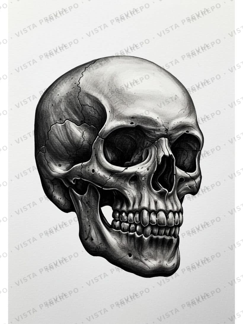 Calavera Real Sombreado