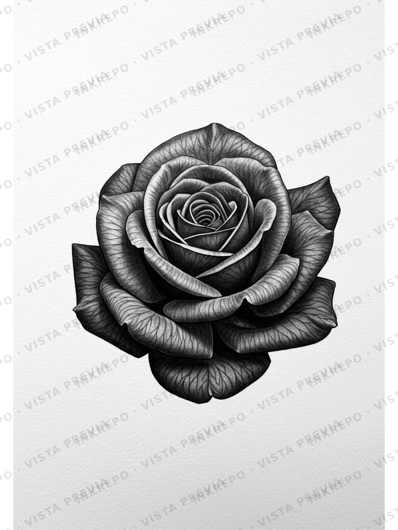 Rosa Realista Fine Line