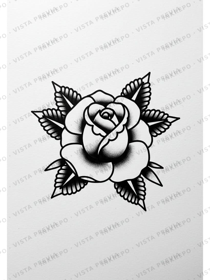 Rosa Old School Moderno