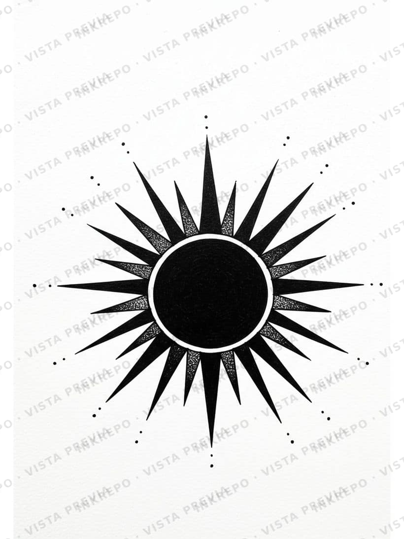 Sol Tribal Negro