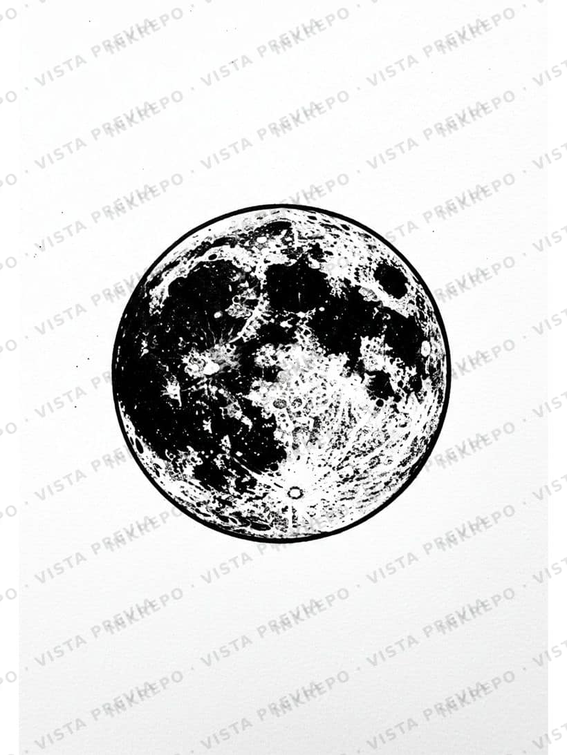 Luna Llena Negro