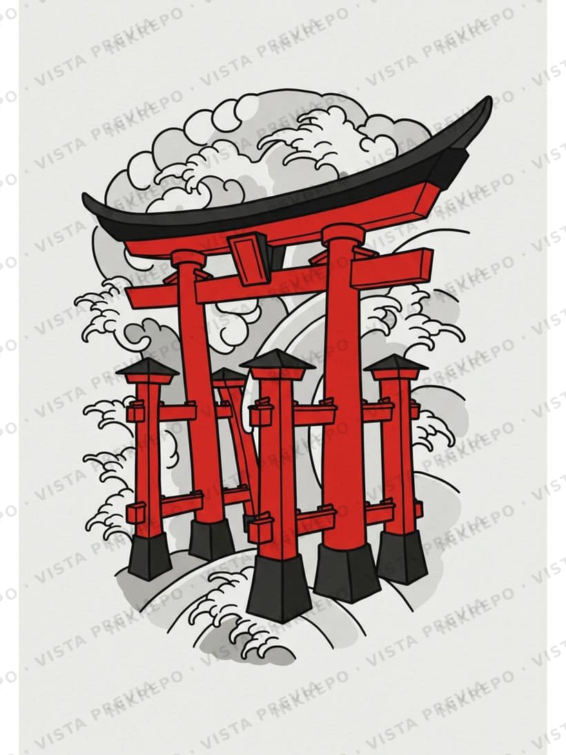 Torii Rojo de Tinta